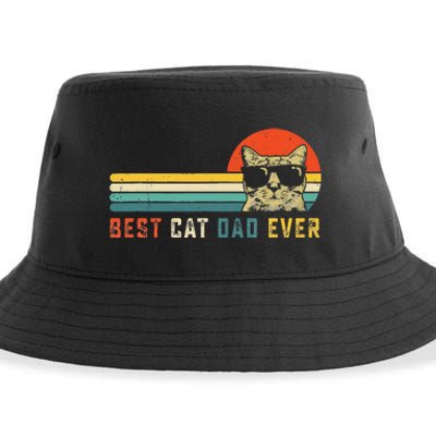 Best Cat Dad Ever FatherS Day Gift Cat Daddy Sustainable Bucket Hat