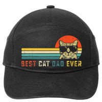 Best Cat Dad Ever FatherS Day Gift Cat Daddy 7-Panel Snapback Hat