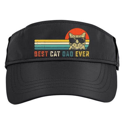 Best Cat Dad Ever FatherS Day Gift Cat Daddy Adult Drive Performance Visor