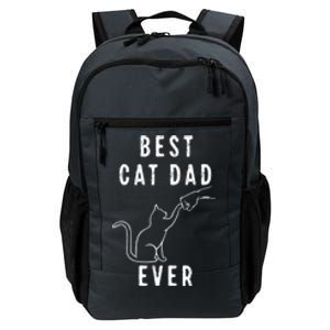 Best Cat Dad Ever Cat Daddy Paw Fist Bump Meow Cat Daily Commute Backpack