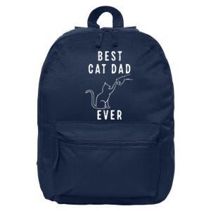 Best Cat Dad Ever Cat Daddy Paw Fist Bump Meow Cat 16 in Basic Backpack