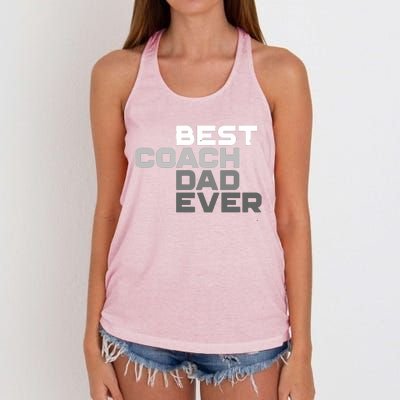 Best Coach Dad Ever Coach Women's Knotted Racerback Tank