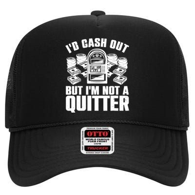 Best Casino Design For  Wo Casino Gambling Gamblers High Crown Mesh Back Trucker Hat