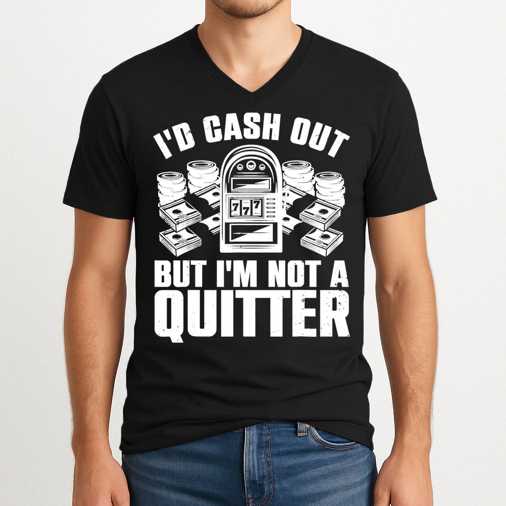 Best Casino Design For  Wo Casino Gambling Gamblers V-Neck T-Shirt