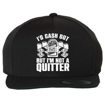 Best Casino Design For  Wo Casino Gambling Gamblers Wool Snapback Cap