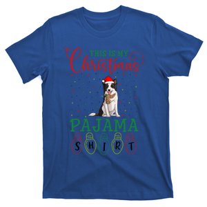 Border Collie Dog Xmas Light This Is My Christmas Pajama Gift T-Shirt