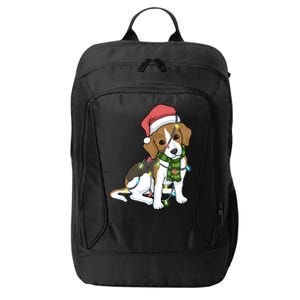 Beagle Christmas Decoration Gift City Backpack