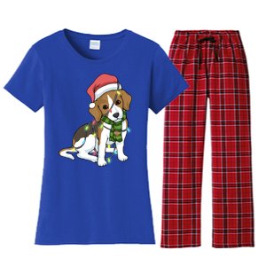 Beagle Christmas Decoration Gift Women's Flannel Pajama Set