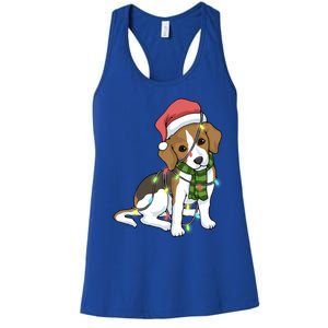 Beagle Christmas Decoration Gift Women's Racerback Tank