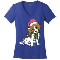 Beagle Christmas Decoration Gift Women's V-Neck T-Shirt