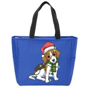 Beagle Christmas Decoration Gift Zip Tote Bag