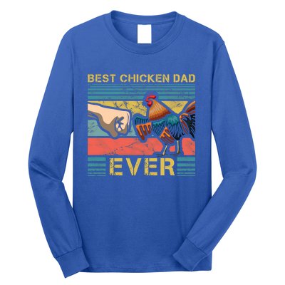 Best Chicken Dad Ever Farming Rooster Hen Poultry Business Gift Long Sleeve Shirt