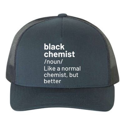 Black Chemist Definition Long Sleeve Yupoong Adult 5-Panel Trucker Hat