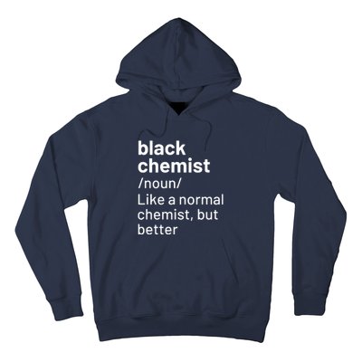 Black Chemist Definition Long Sleeve Hoodie