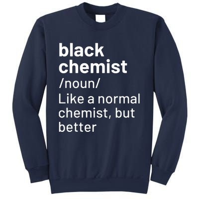 Black Chemist Definition Long Sleeve Sweatshirt