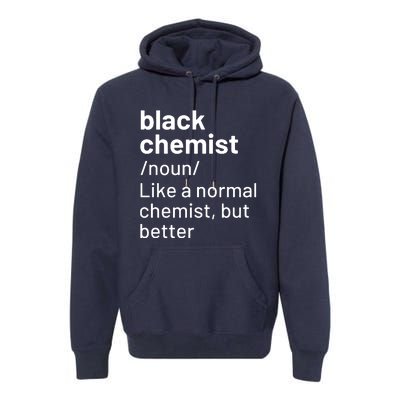 Black Chemist Definition Long Sleeve Premium Hoodie