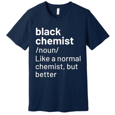 Black Chemist Definition Long Sleeve Premium T-Shirt