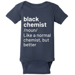 Black Chemist Definition Long Sleeve Baby Bodysuit