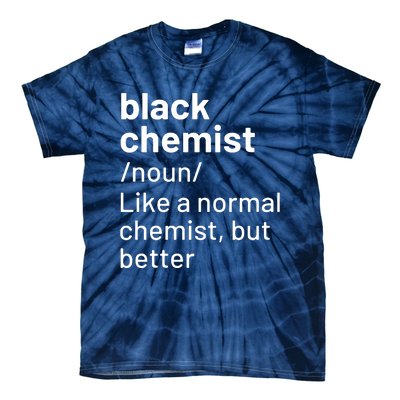 Black Chemist Definition Long Sleeve Tie-Dye T-Shirt