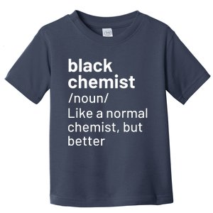 Black Chemist Definition Long Sleeve Toddler T-Shirt