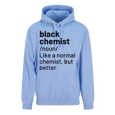 Black Chemist Definition Long Sleeve Unisex Surf Hoodie