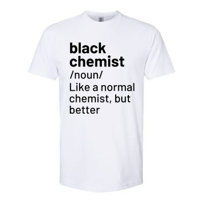 Black Chemist Definition Long Sleeve Softstyle CVC T-Shirt