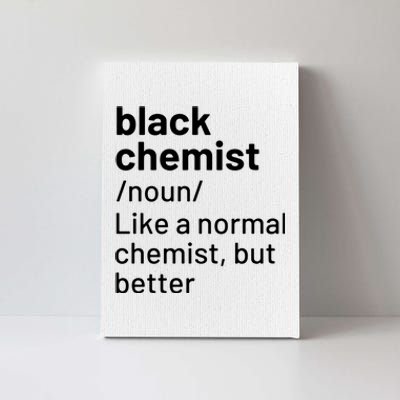 Black Chemist Definition Long Sleeve Canvas