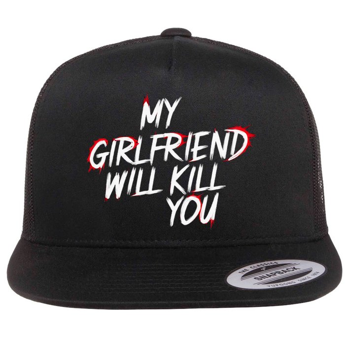 Boyfriend Couple Dating ValentineS Valentines Day Flat Bill Trucker Hat