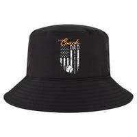 Baseball Coach Dad Like A Normal Dad Only Cooler USA Flag Cool Comfort Performance Bucket Hat