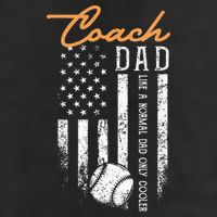 Baseball Coach Dad Like A Normal Dad Only Cooler USA Flag Cool Comfort Performance Bucket Hat