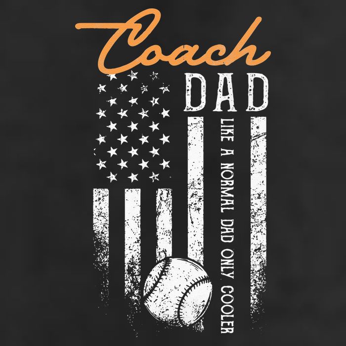 Baseball Coach Dad Like A Normal Dad Only Cooler USA Flag Cool Comfort Performance Bucket Hat