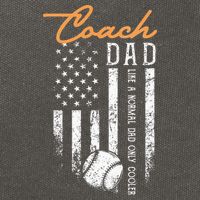 Baseball Coach Dad Like A Normal Dad Only Cooler USA Flag Cotton Canvas Backpack