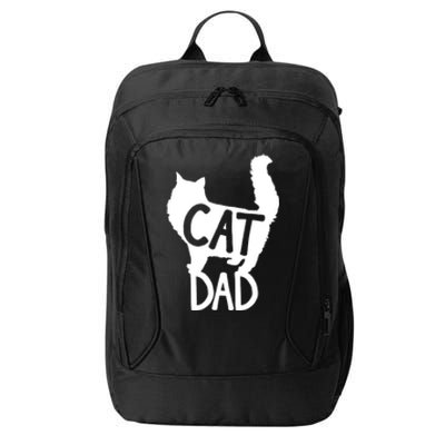 Best Cat Dad Fathers Day Kitty Daddy Papa Christmas Kat City Backpack