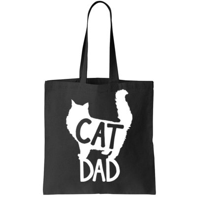 Best Cat Dad Fathers Day Kitty Daddy Papa Christmas Kat Tote Bag