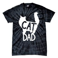 Best Cat Dad Fathers Day Kitty Daddy Papa Christmas Kat Tie-Dye T-Shirt