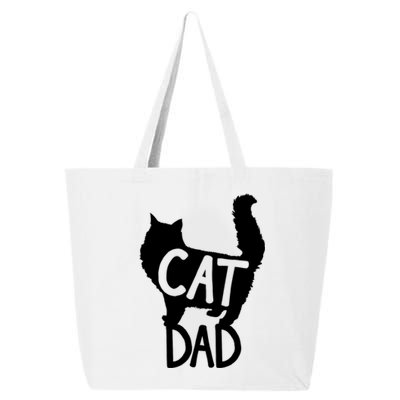 Best Cat Dad Fathers Day Kitty Daddy Papa Christmas Kat 25L Jumbo Tote