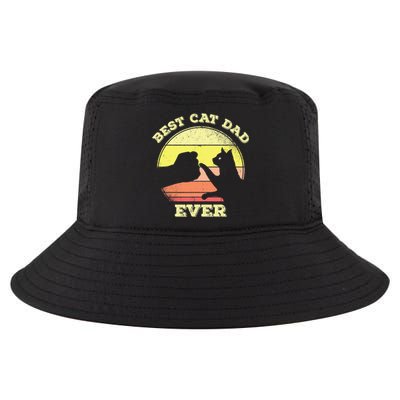 Best Cat Dad Ever Cute Cat Lover Cool Comfort Performance Bucket Hat