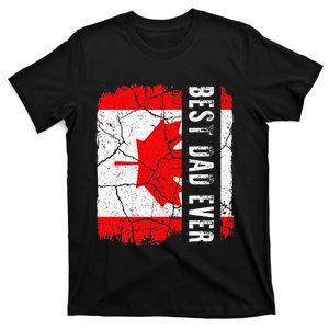 Best Canadian Dad Ever Canada Daddy Fathers Day Gift T-Shirt