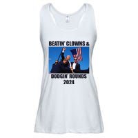 Beatin Clowns & Dodgin Rounds Donald Trump 2024 Fighting Ladies Essential Flowy Tank