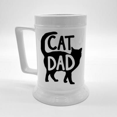 Best Cat Dad Fathers Day Kitty Daddy Papa Christmas Beer Stein