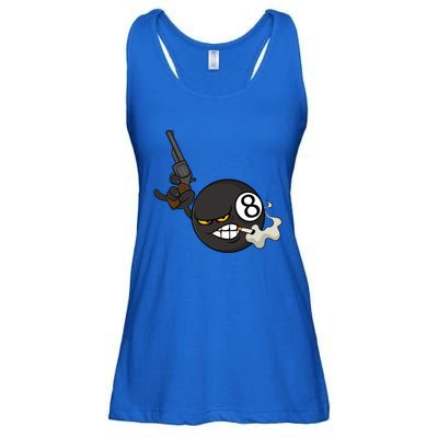 Billiard Cartoon Drawing Ball Pool Players Gift Meaningful Gift Ladies Essential Flowy Tank