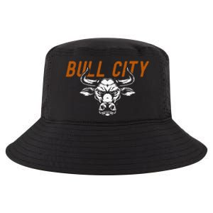 Bull City Durham Nc 919 North Carolina Bull Head Cool Comfort Performance Bucket Hat