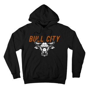 Bull City Durham Nc 919 North Carolina Bull Head Hoodie