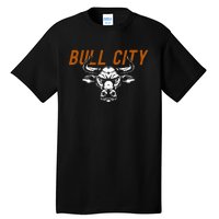 Bull City Durham Nc 919 North Carolina Bull Head Tall T-Shirt