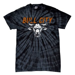 Bull City Durham Nc 919 North Carolina Bull Head Tie-Dye T-Shirt