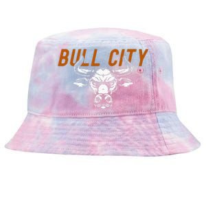 Bull City Durham Nc 919 North Carolina Bull Head Tie-Dyed Bucket Hat