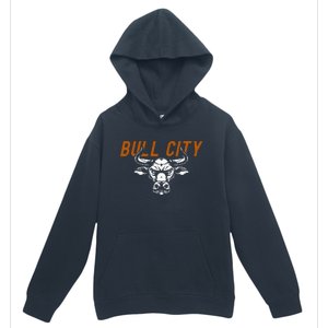 Bull City Durham Nc 919 North Carolina Bull Head Urban Pullover Hoodie