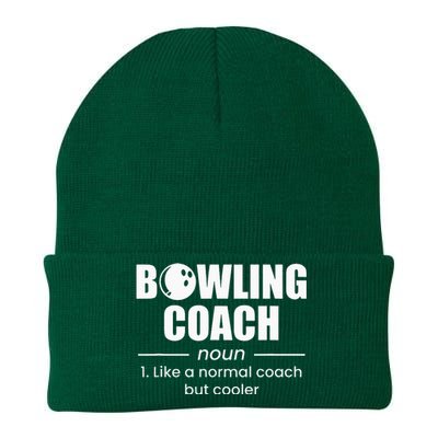 Bowling Coach Definition Knit Cap Winter Beanie