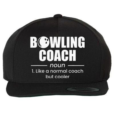 Bowling Coach Definition Wool Snapback Cap