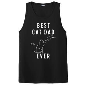 Best Cat Dad Ever Cat Daddy Paw Fist Bump Meow Cat PosiCharge Competitor Tank